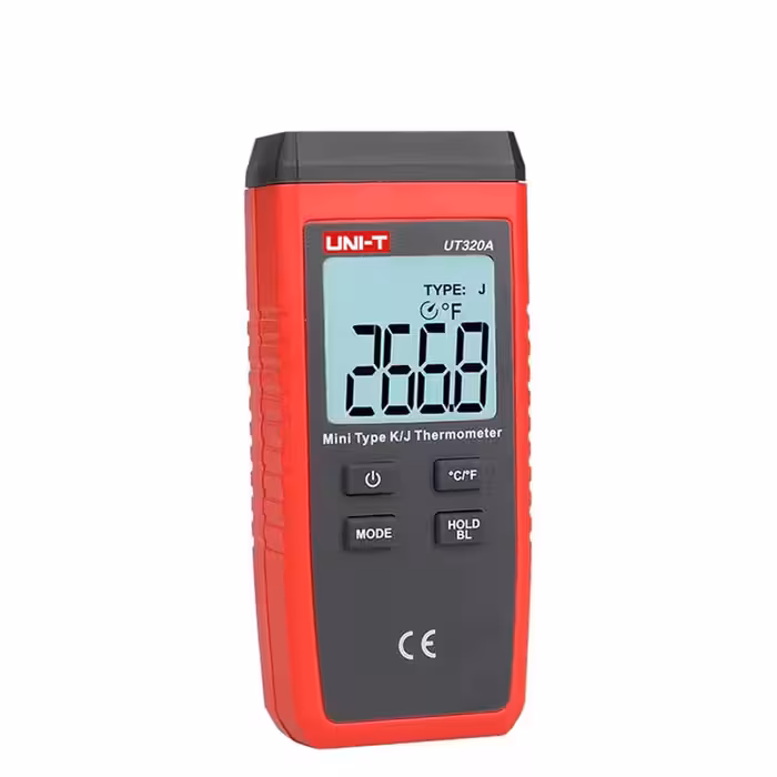 ترمومتر تماسی تک کانال یونیتی مدل UT320A ا UNI-T UT320AMini LCD Digital Thermometer 1-Channel
