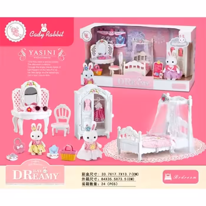 اسباب بازی خانه خرگوش مدل اتاق خواب BAY DREAMY کد 6616