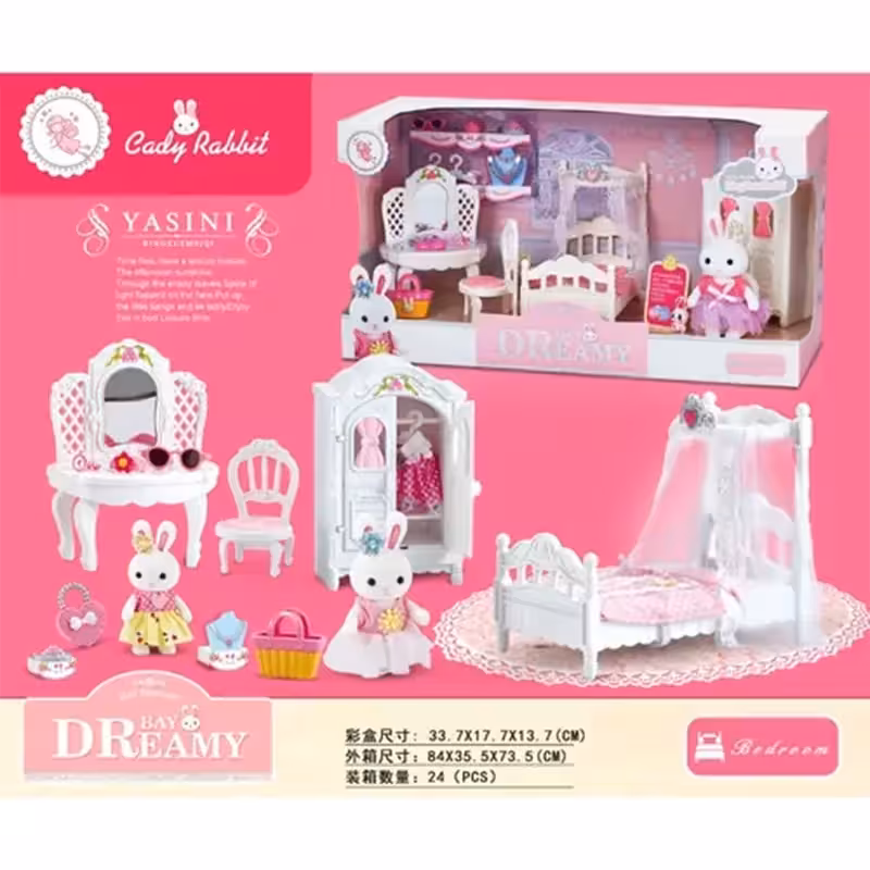 اسباب بازی خانه خرگوش مدل اتاق خواب BAY DREAMY کد 6616