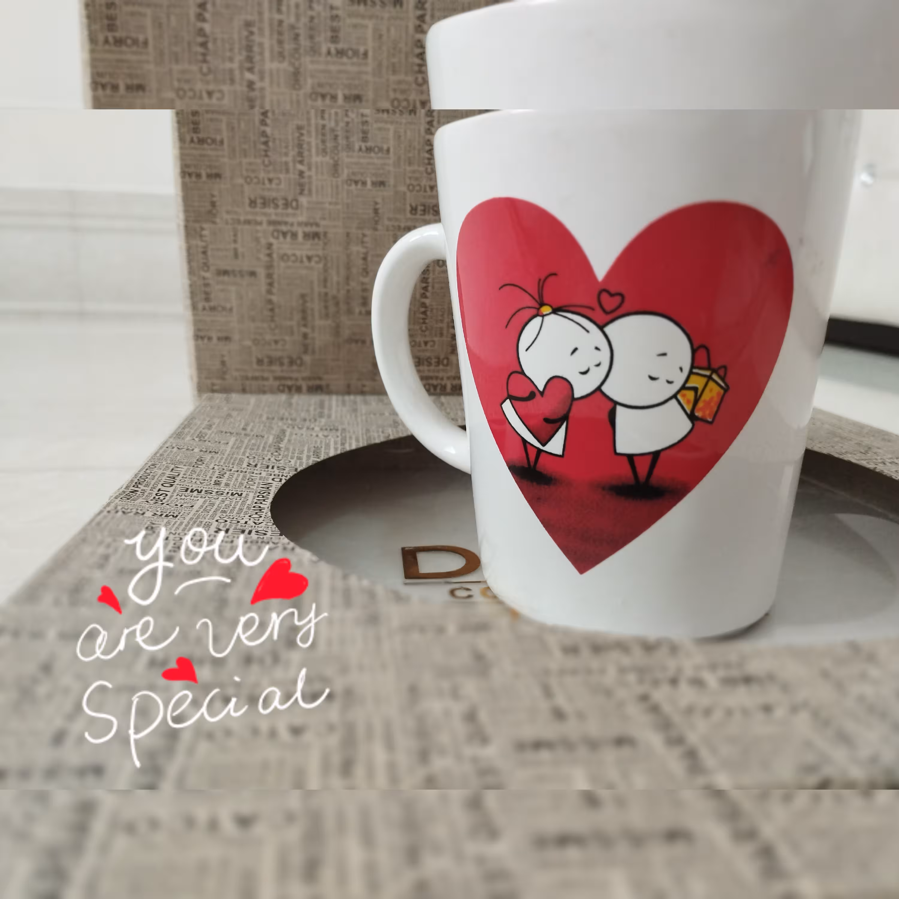 ماگ سرامیکی طرح عاشقانه روز عشق.ولنتاین.تولد و سایر مناسبت ها به کسایی که دوسشون داری