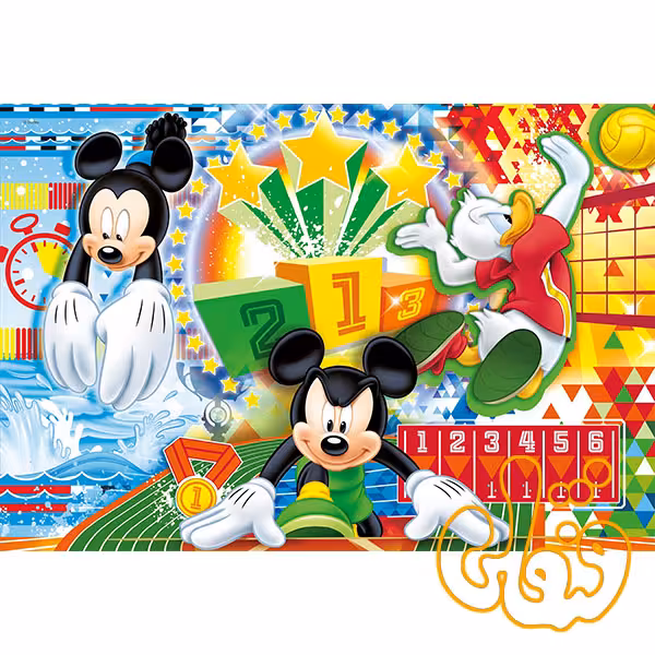 پازل چوبی 2*24 میکی موس و دوستان 150019