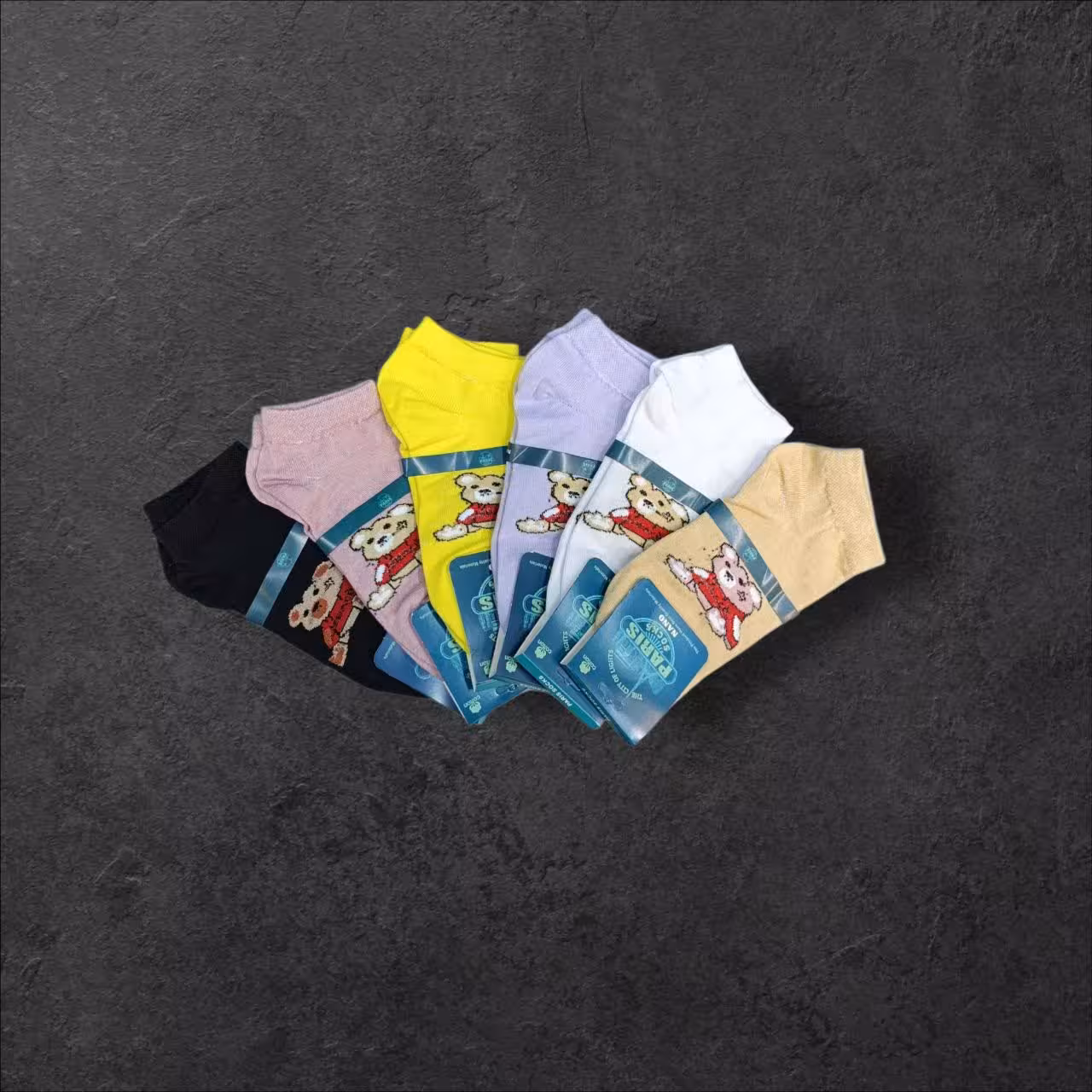 جوراب مچی زنانه پاریس طرح تدی بزرگ