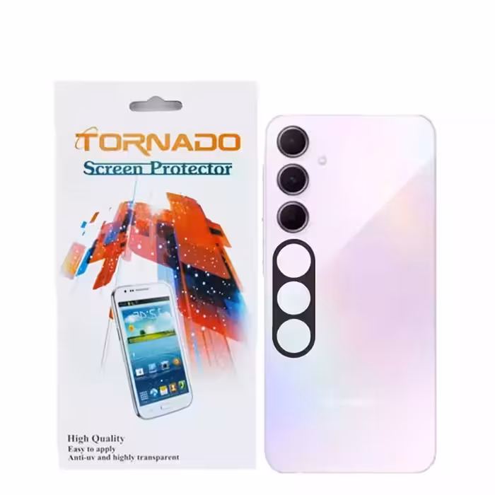 محافظ لنز دوربین تورنادو مدل قابدار مناسب برای موبایل سامسونگ Galaxy A55 بسته 40 عددی