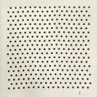 باندانا نخی سفید شیری طرح star