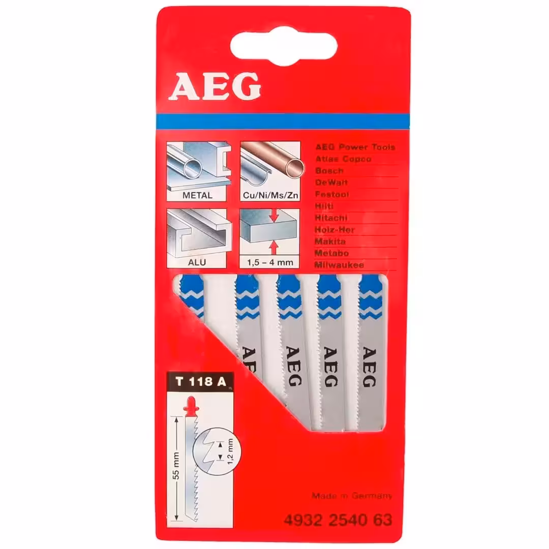 مجموعه 5 عددی تیغ اره عمودبر فلز آاگ مدل T118A