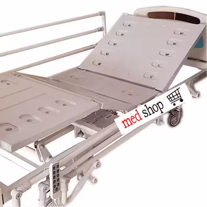 تخت بیمارستانی سه شکن مکانیکی پایه ثابت