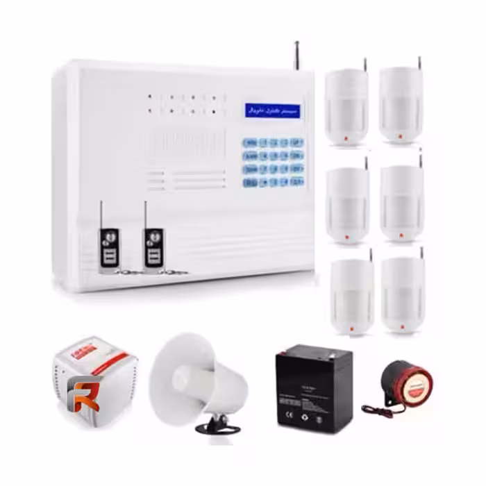 پکیج دزدگیر اماکن سیم کارتی و خط شهری فایروال مدل FIREWALL-F10