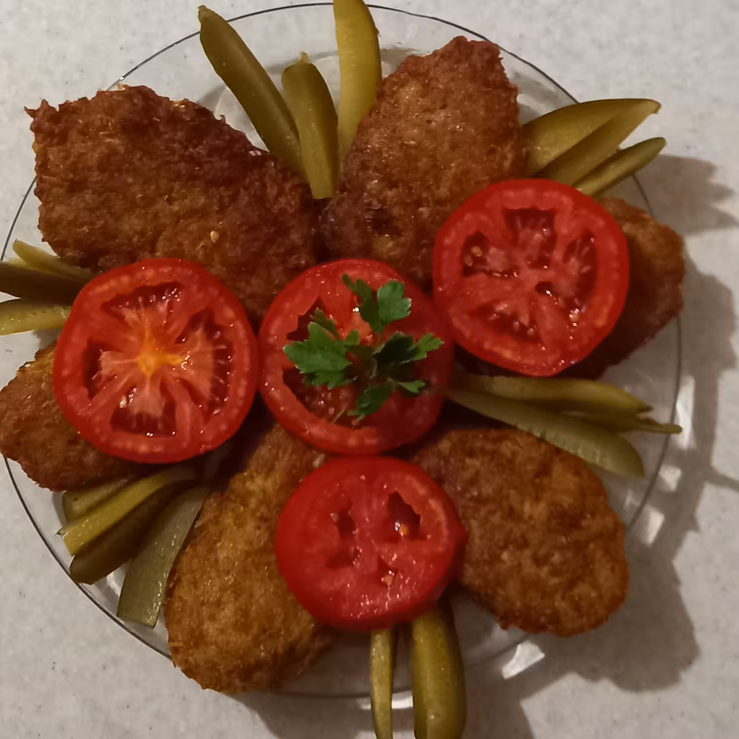 غذا خونگی، کتلت خانگی 6 عددی همراه با دورچین