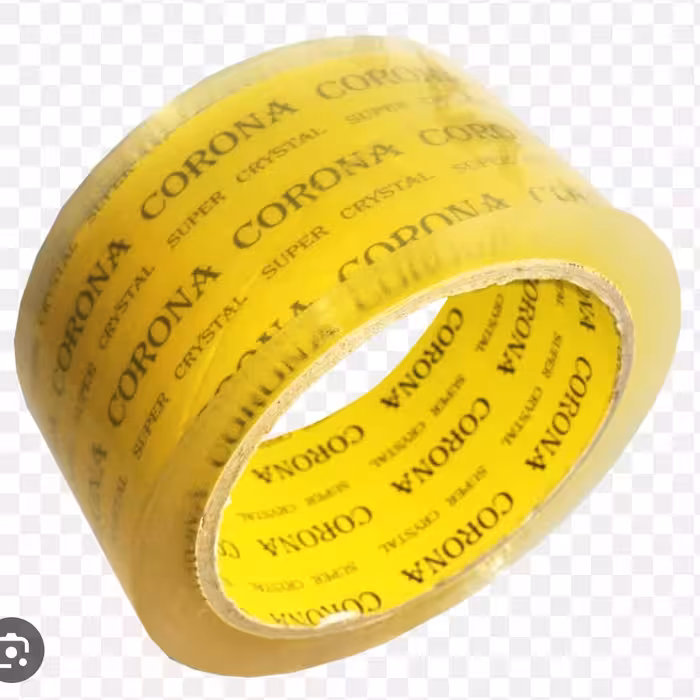 چسب پهن 5 سانتی 90 یارد مارک واندر WONDER  زرد کارتن 60 عددی 