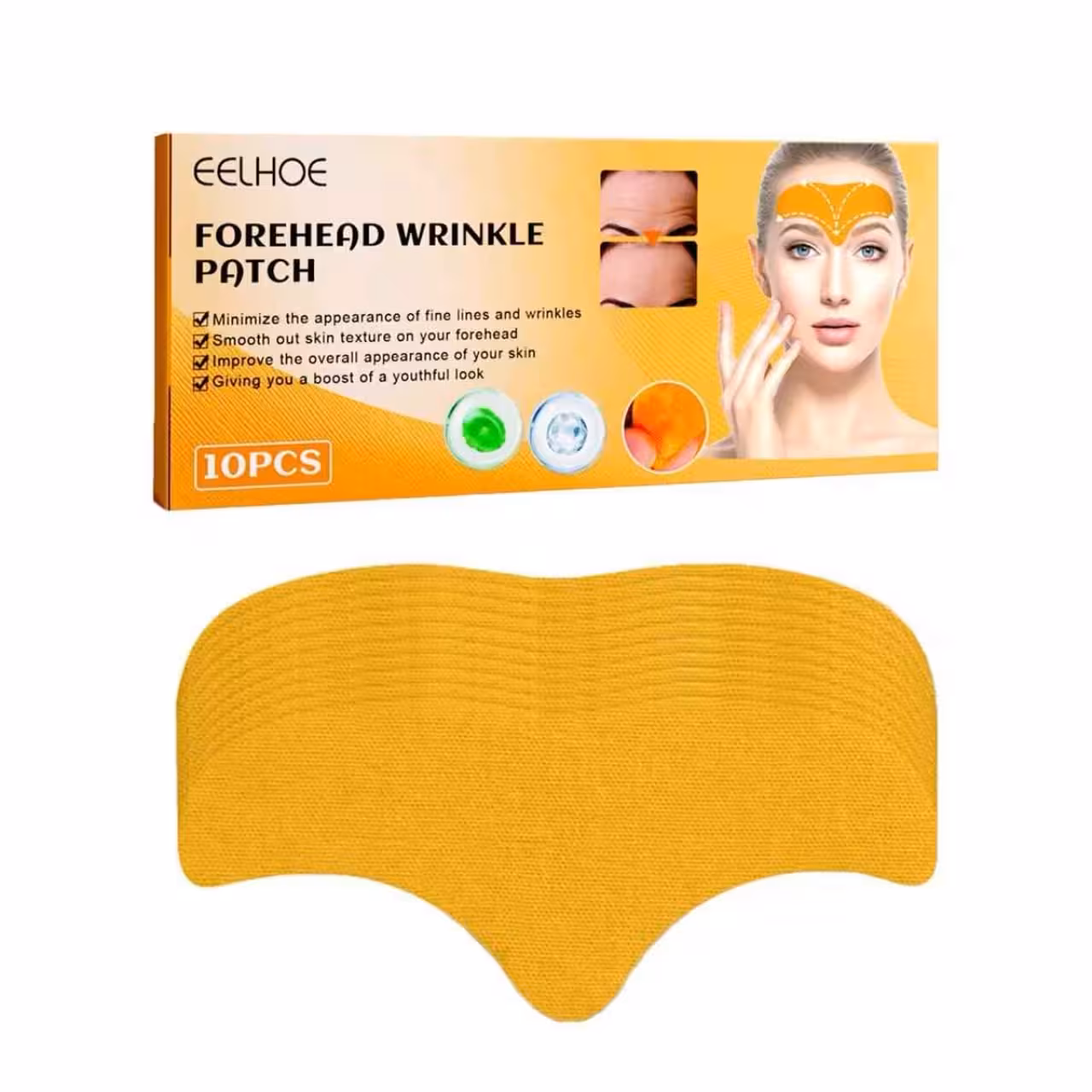 ماسک ورقه ای EELHOE مدل از بین برنده خط اخم و چروک مجموعه 10 عددی