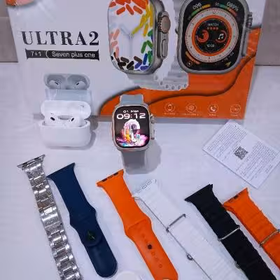 ساعت هوشمند سری جدیدبی نظیر Smart Watch ULTRA 2 seven plus ایرپاد دار