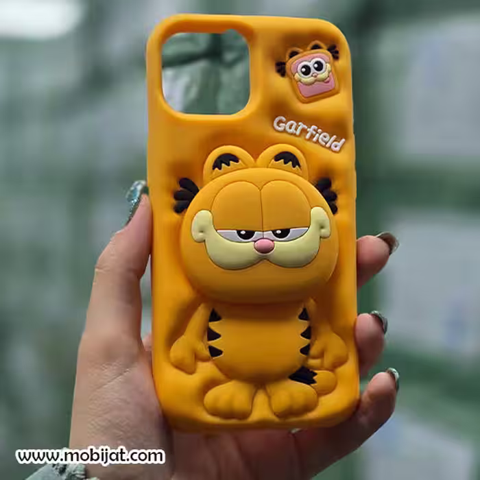 قاب عروسکی ایفون طرح گارفیلد IP 12 PRO MAX