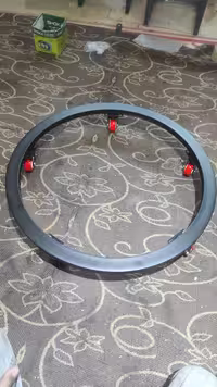 زیر گلدانی چرخ دار دایره ای قطر50