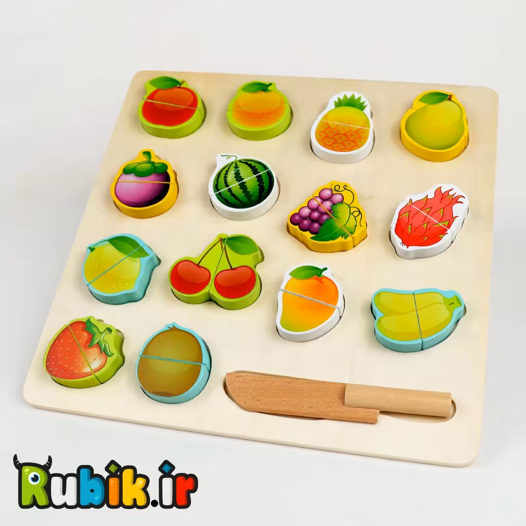 میوه برشی مگنت چوبی 15 تکه