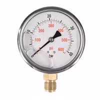 گیج فشار صفحه 10 سانت روغنی 40 بار