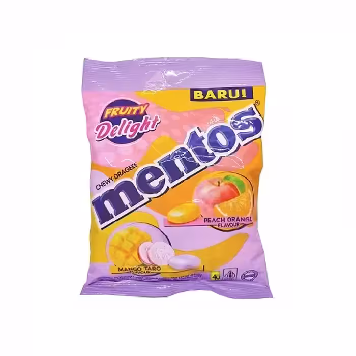 دراژه میوه ای منتوس Mentos Fruity Delight وزن 135 گرم
