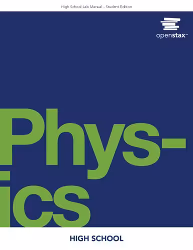 خرید و دانلود نسخه کامل کتاب High School Physics Lab Manual by OpenStax (Student Version)