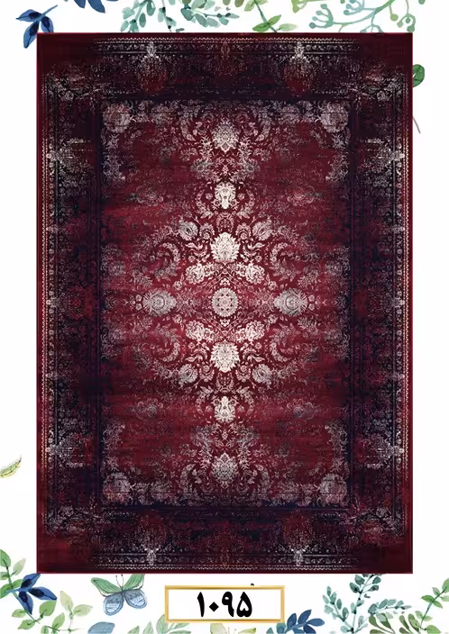 فرش ماشینی گلبرجسته 1200 شانه آکرلیک کاشان – پرداخت قسطی