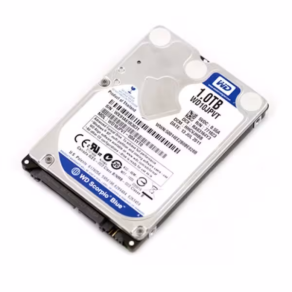 هارددیسک اینترنال لپ تاپی وسترن دیجیتال مدل Blue WD10JPVT ظرفیت 1 ترابایت