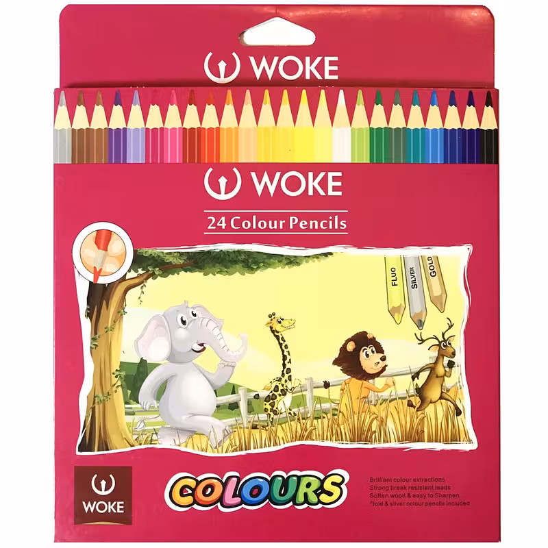 مداد رنگی 24 رنگ ووک مدل 9403P | چاوه