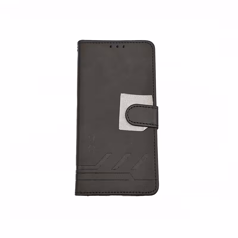 قاب گوشی سامسونگ Samsung A03s کیف کتابی چرم مگنتی جاکارتی دار مشکی