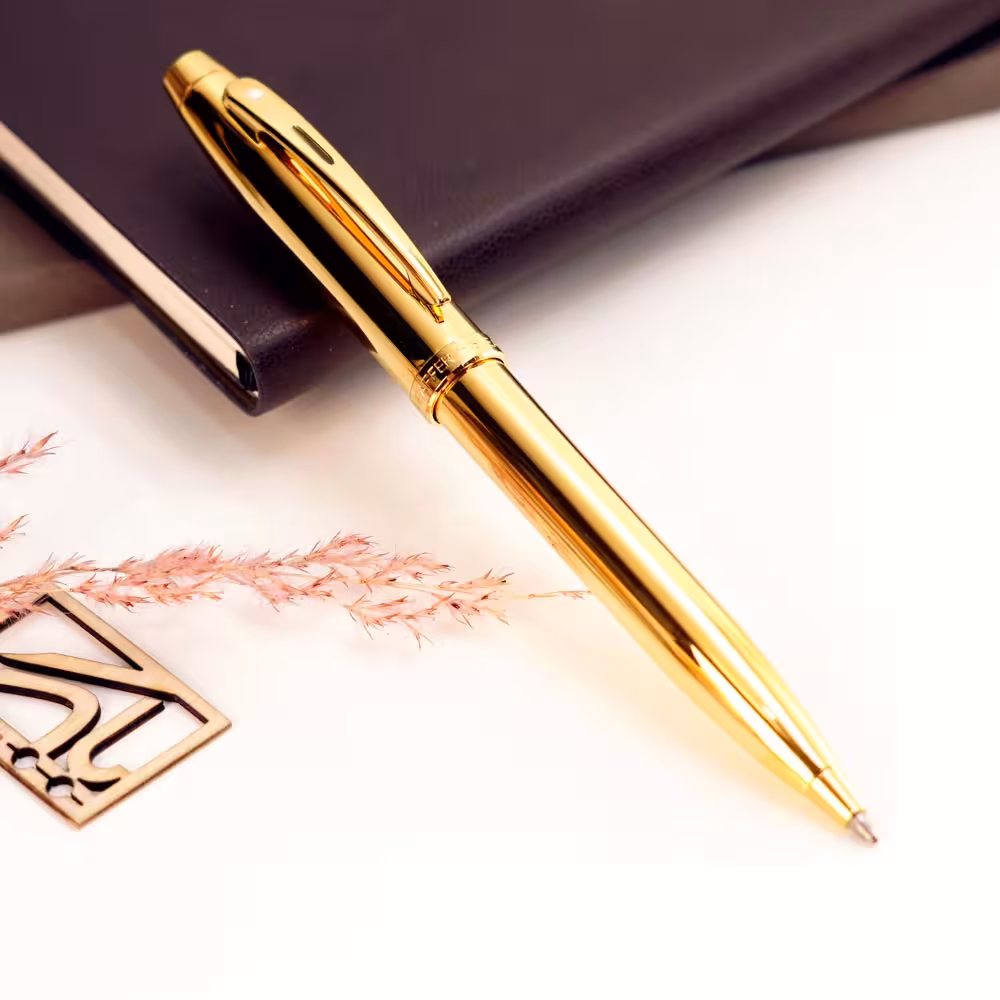 خودکار شیفر 100 تمام طلایی SHEAFFER 100 BP Glossy PVD gold With PVD GT