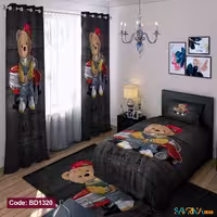 ست اتاق خواب پسرانه طرح تدی خفن کد BD1320