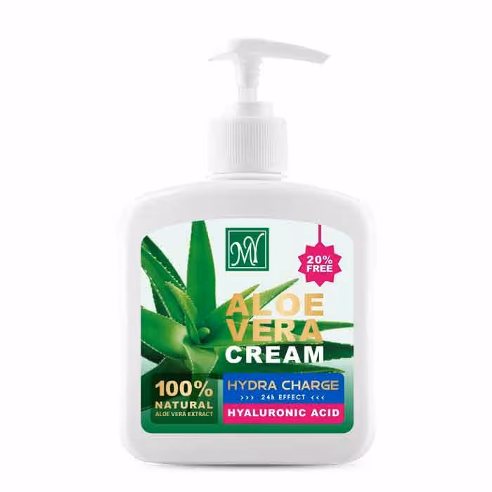 کرم مرطوب کننده پمپی آلوئه ورا مای|MY Aloe Vera Moisturizing Cream