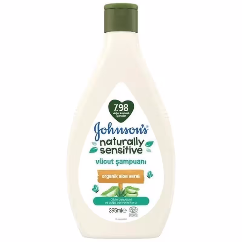شامپو بدن کودک جانسون سری Naturally Sensitive حاوی عصاره آلوئه ورا 395 میل