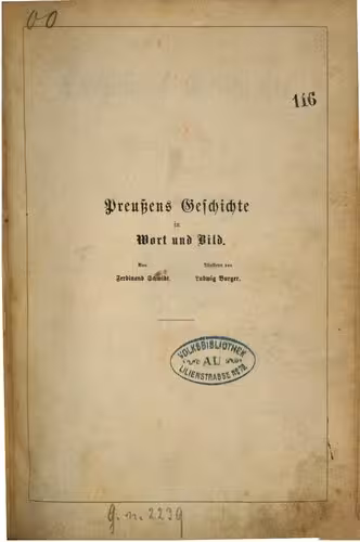 خرید و دانلود نسخه کامل کتاب Preußens Geschichte in Wort und Bild Ein Hausbuch für Alle