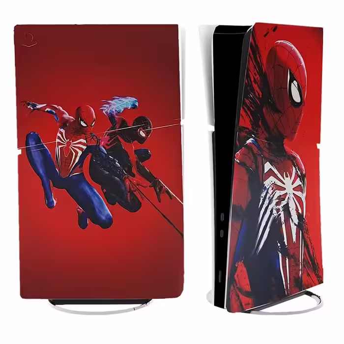 برچسب کنسول PS5 SLIM (GO) طرح مرد عنکبوتی spider man