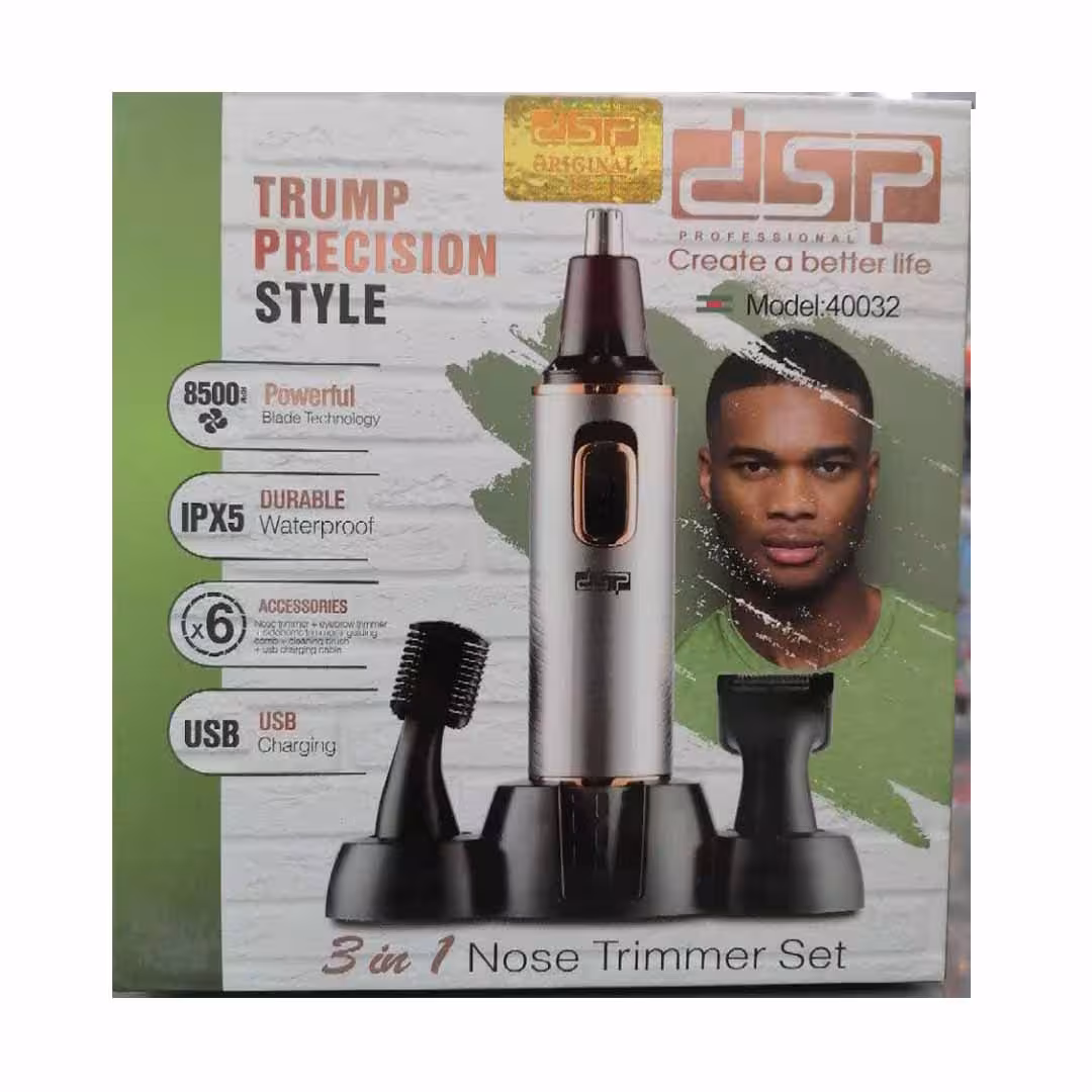 ست تریمر موزن گوش و بینی سه کاره مدل40032 dsp