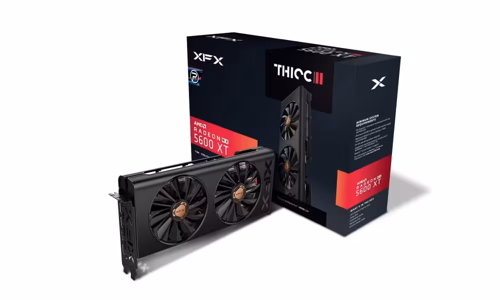 کارت گرافیک استوک ایکس اف ایکس مدل RX5600XT XFX Thicc ii 6GB
