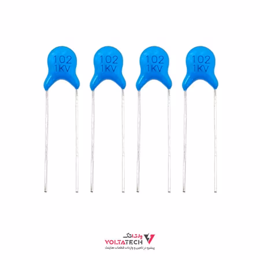 خازن مایلار 1 نانو فاراد 102-1KV