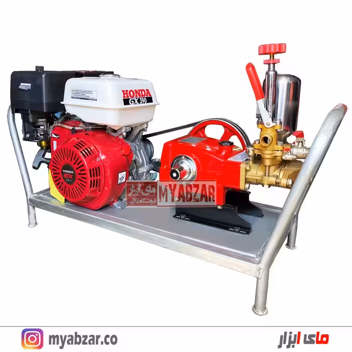 سمپاش و موتور آب 13 اسب هوندا اصلی و پمپ 90 بار یاماها