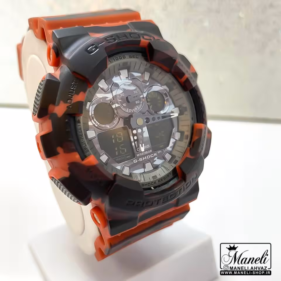 ساعت جی شاک قرمز چریکی G-shock | اسپرت 14011227