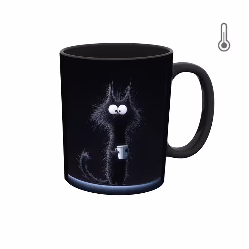 ماگ حرارتی والپیپر گربه کیوت