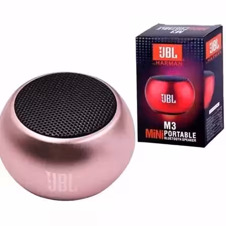 اسپیکر بلوتوثی  جی بی ال  مدل MINI  M3 رز گلد ( های کپی)