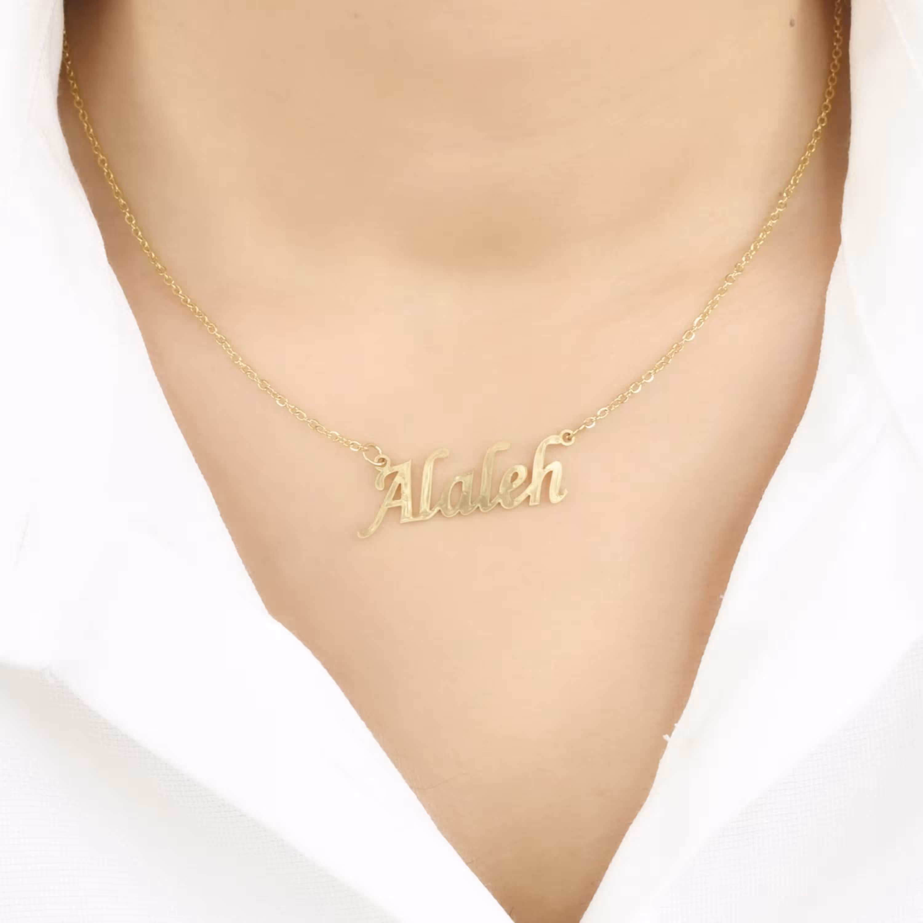 پلاک اسم آلاله رنگ ثابت و ضدحساسیت کیفیت بالا