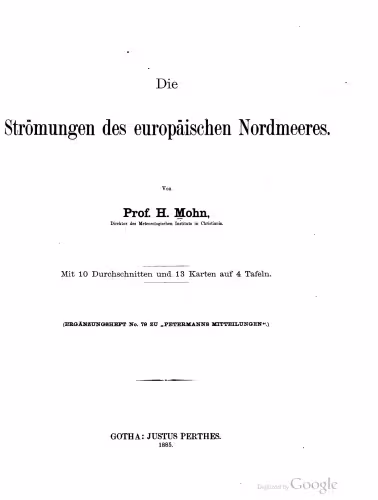 خرید و دانلود نسخه کامل کتاب Die Strömungen des europäischen Nordmeeres