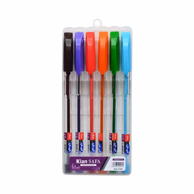 خودکار رنگی کیان مدل قابدار بسته 6 عددی