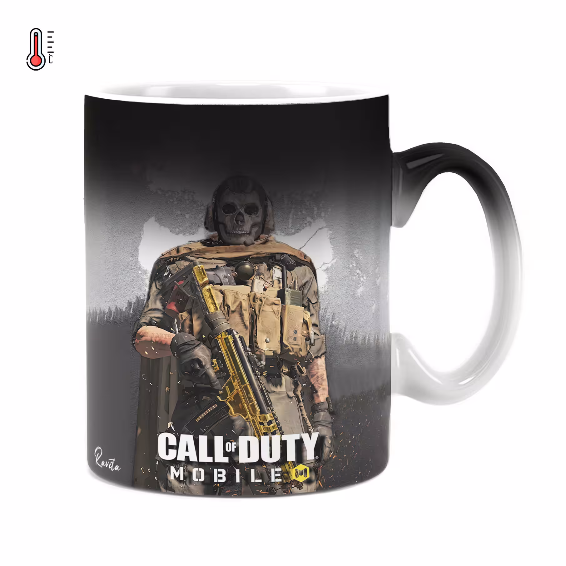 ماگ حرارتی راویتا طرح کالاف دیوتی موبایل - Call of Duty کد 3703