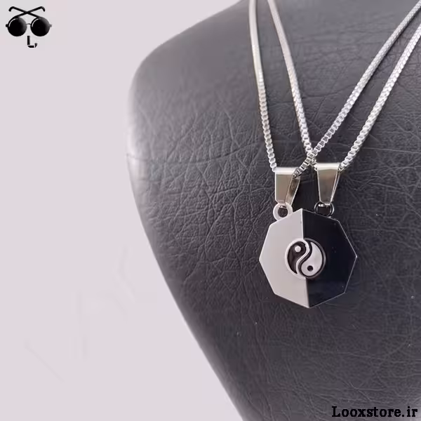 گردنبند ست مگنتی یین و یانگ جذاب