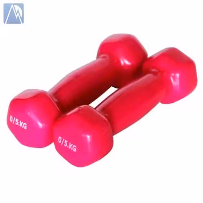 دمبل 0.5 کیلویی روکش دار ایروبیک – 2 عدد (دمبل نیم کیلویی)