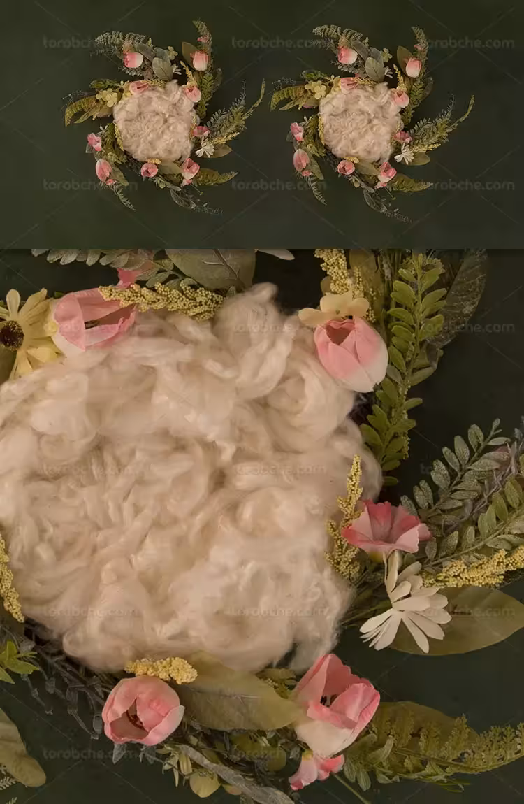 بک دراپ عکاسی نوزادان | گرافیک با طعم تربچه