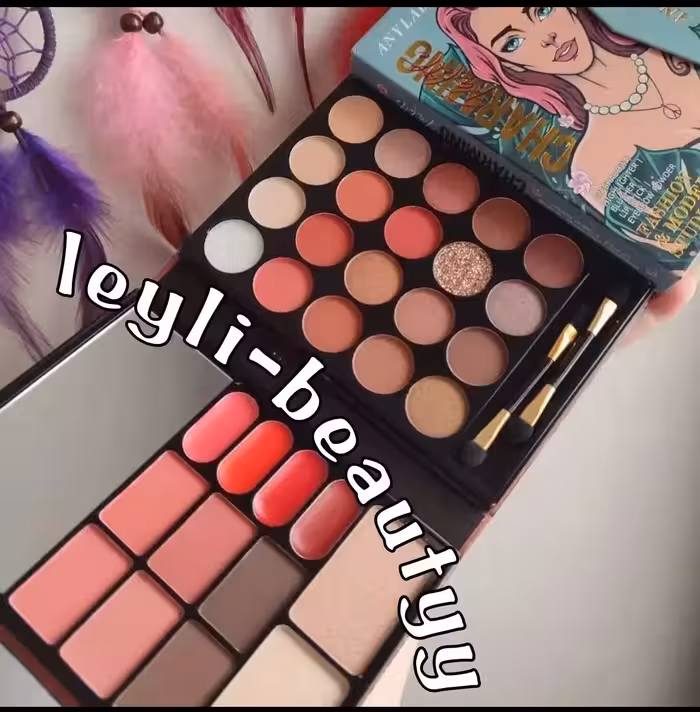 پالت سایه چند کاره آرایشی طرح دختر افسونگر با پیگمنت و کیفیت تضمینی برند اورجینال آنیلیدی سایز بزرگ مناسب هدیه و استفاده شخصی اقتصادی