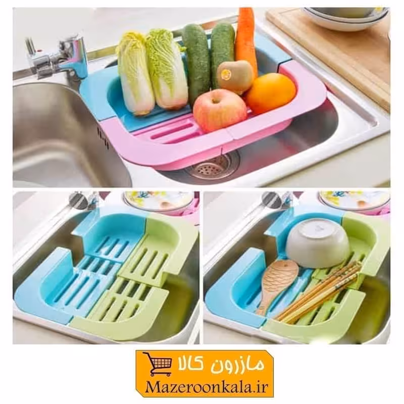 سبد و آبکش چهار تکه روی سینک سمولین PSS-003