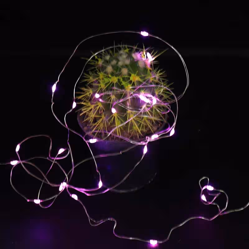 ریسه مفتولی باتری خور بنفش طول 2.5 متر