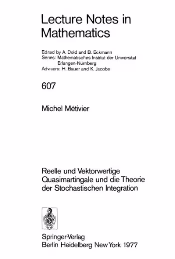 خرید و دانلود نسخه کامل کتاب Reelle und Vektorwertige Quasimartingale und die Theorie der Stochastischen Integration