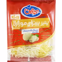 پنیر پیتزا موزارلا رنده شده ویژه میهن 180 گرمی